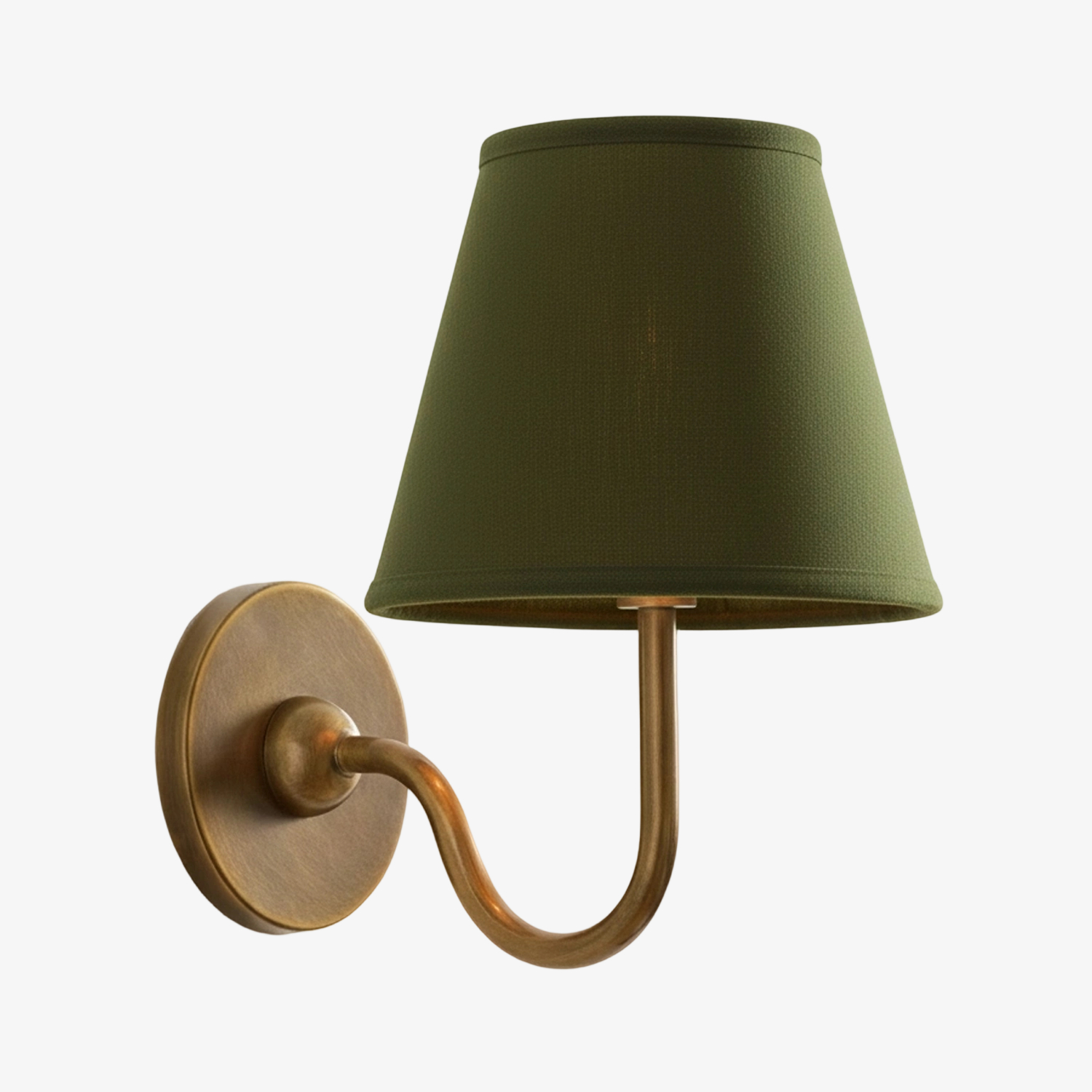 Plain shade wall sconce