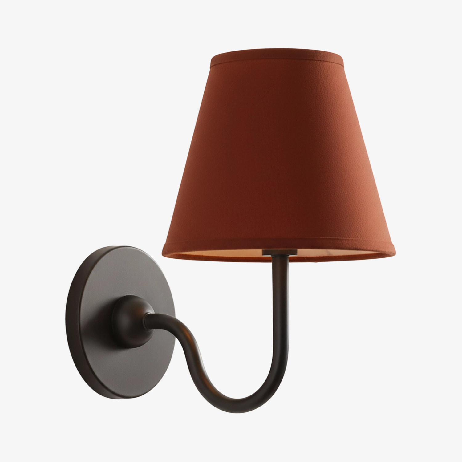 Plain shade wall lamp finish