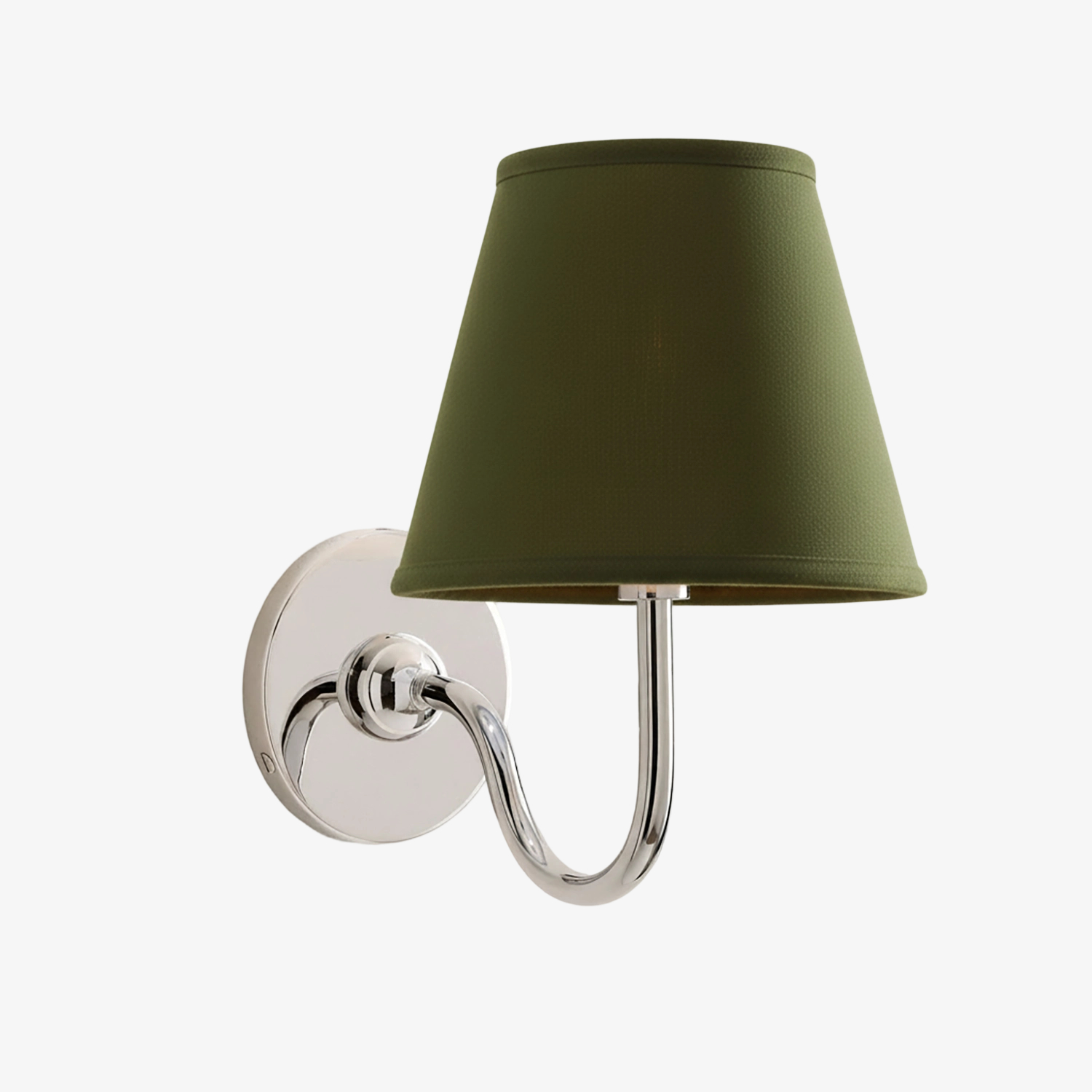 Plain shade wall light