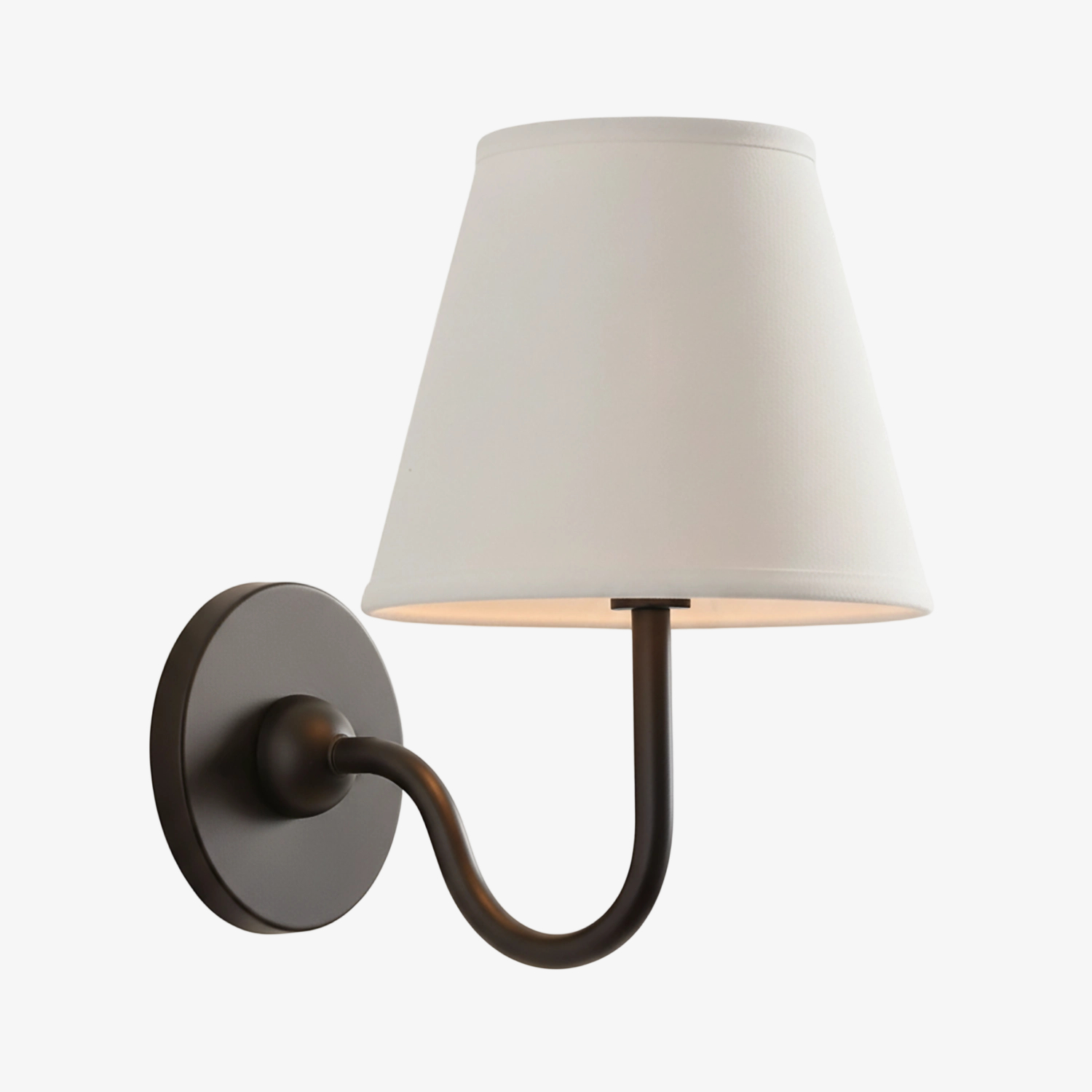 Plain shade wall lamp