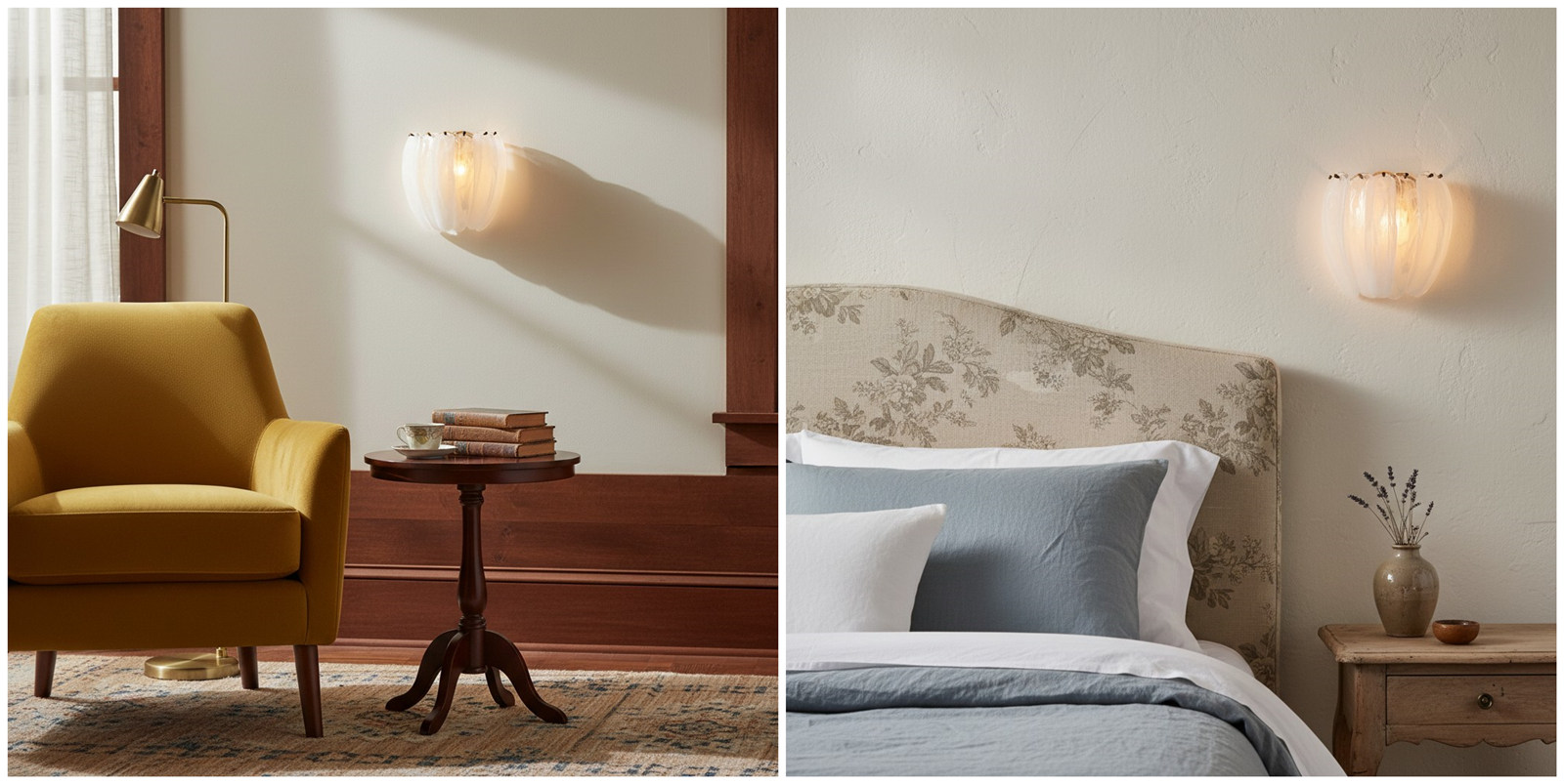 Velora wall lamp room pairing scenes