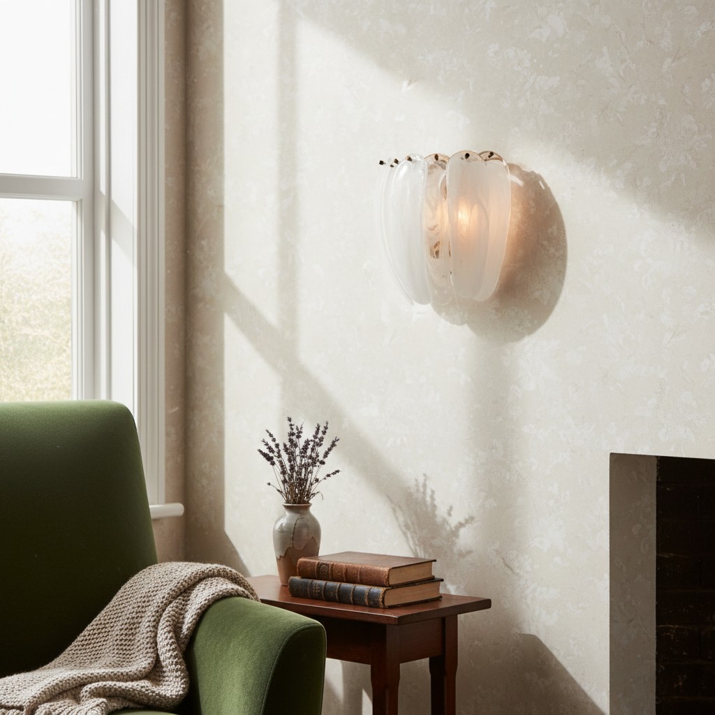 Velora wall lamp in a reading corner