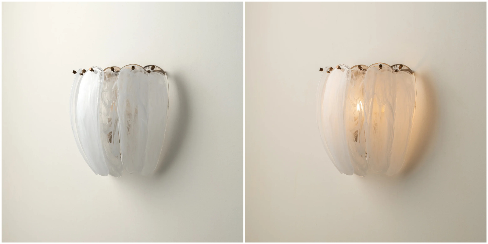 Velora wall lamp switch light comparison