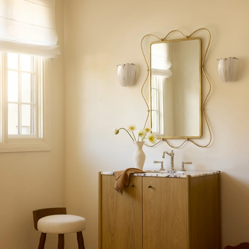 Velora wall lamps in a vanity room