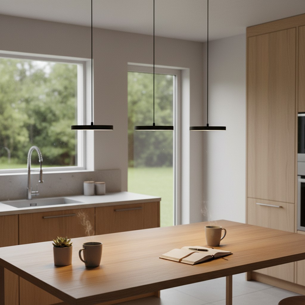 Feranox pendant over a kitchen island