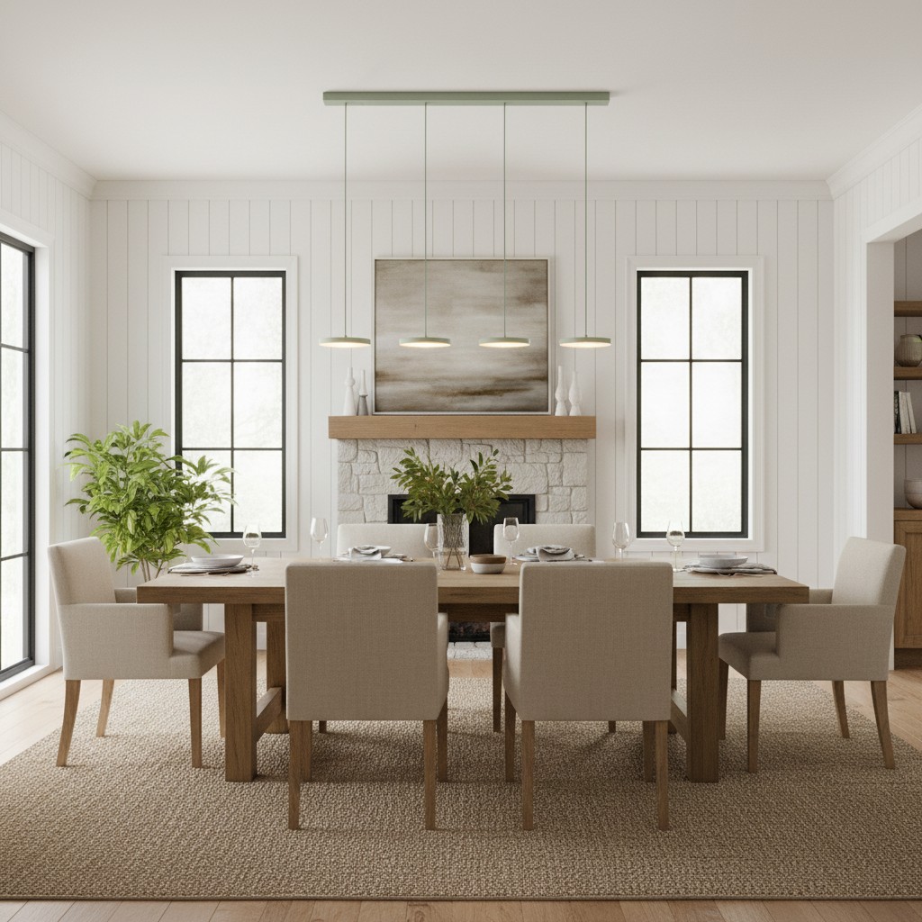 Feranox pendant in a kitchen dining space