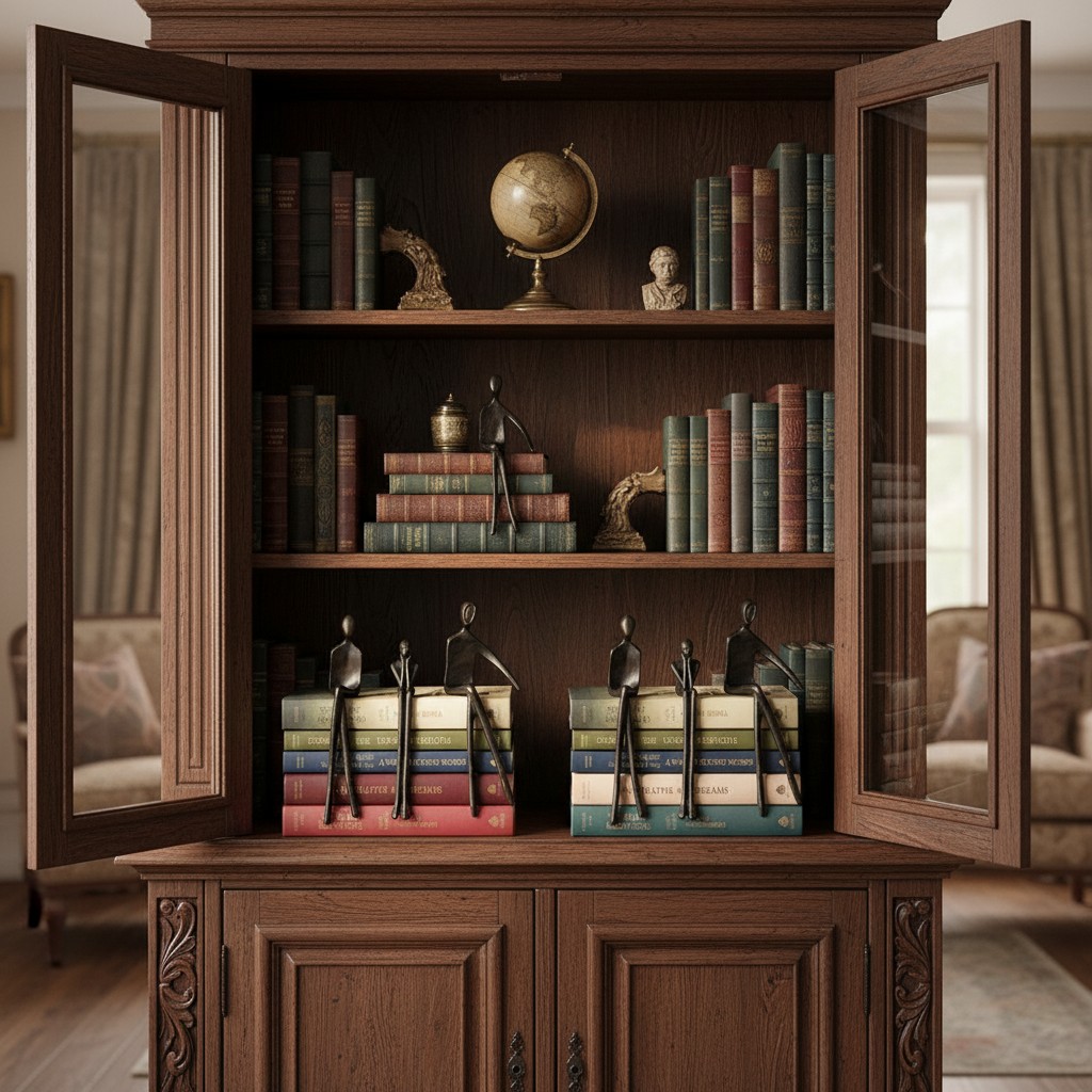 Floxo sculpture displayed on a bookshelf