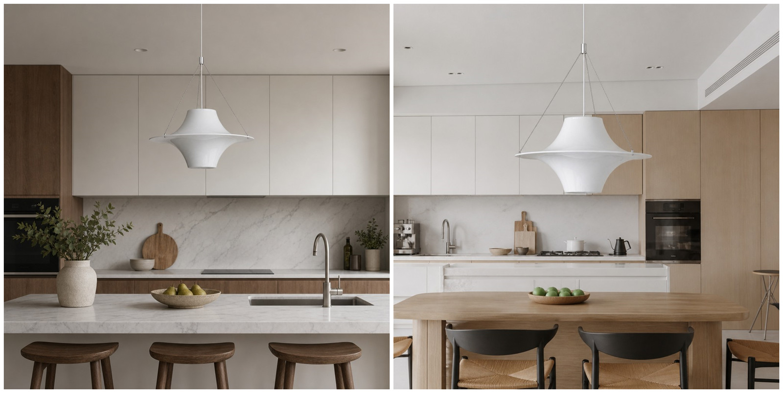 Saebery pendant lamp size options