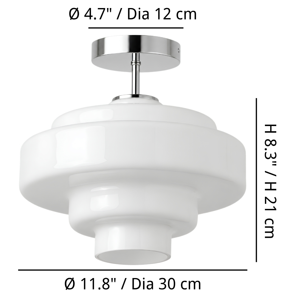 Koloro ceiling light dimensions diagram