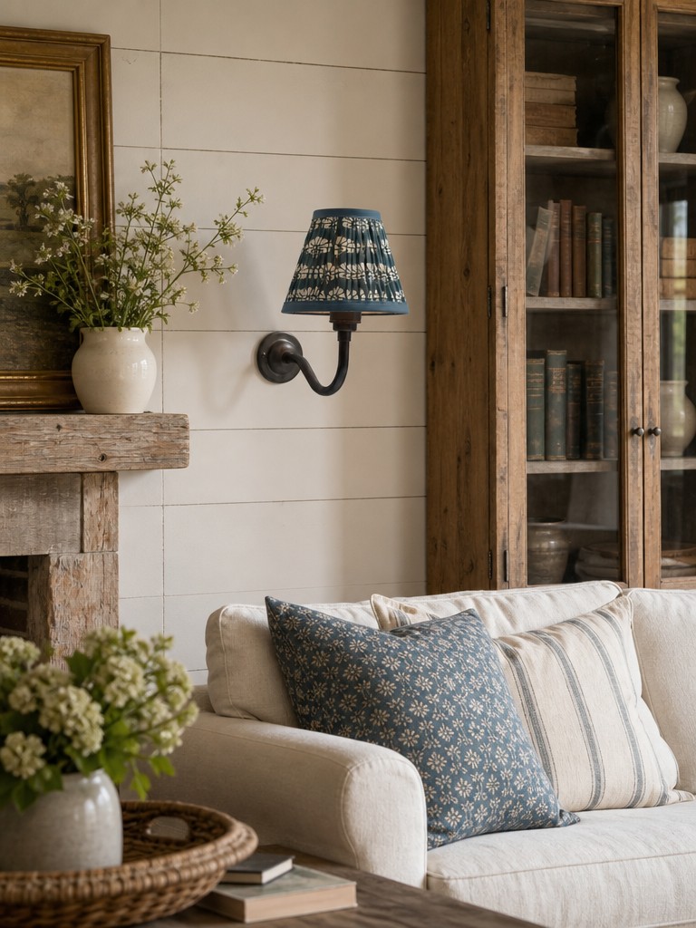 Cottaloy wall lamp with vintage room decor