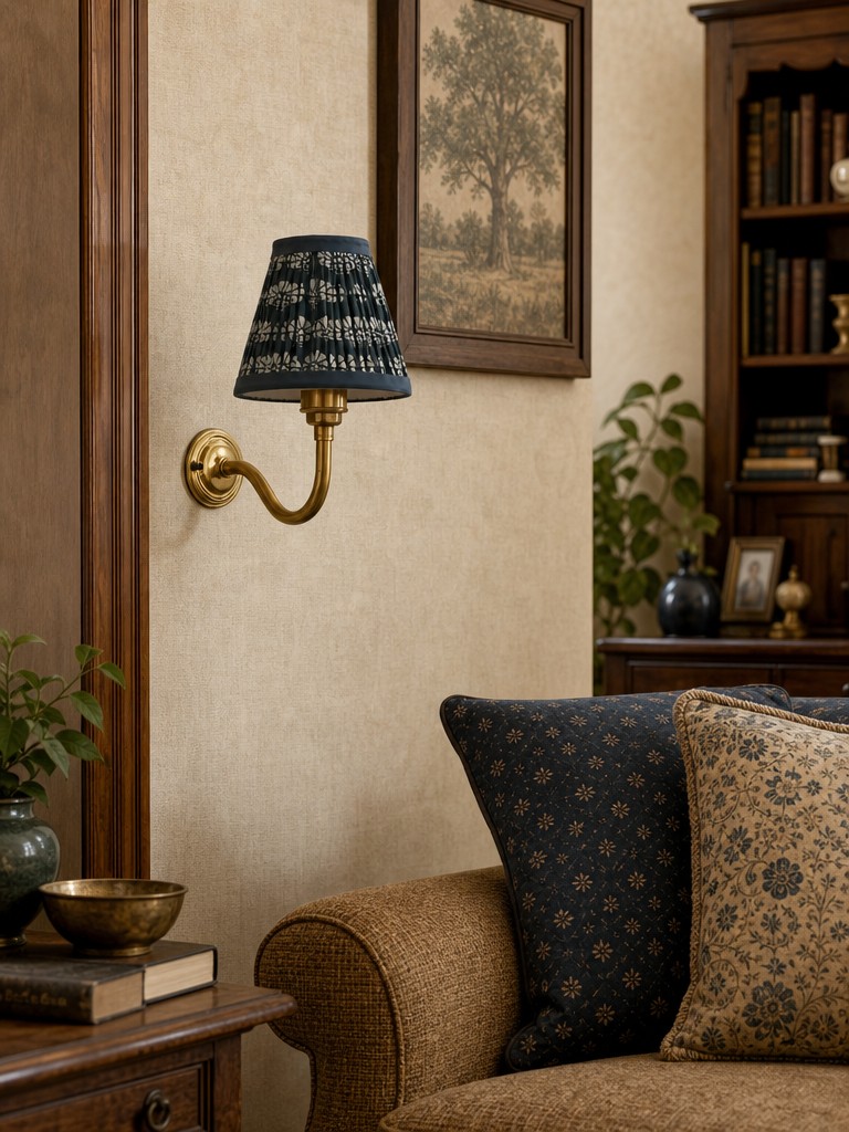 Cottaloy wall lamp in a living room corner