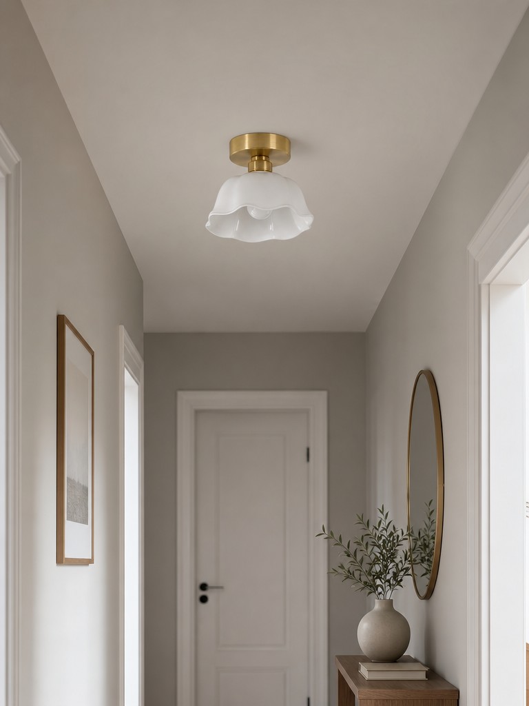Cienax ceiling light in a refined interior hallway