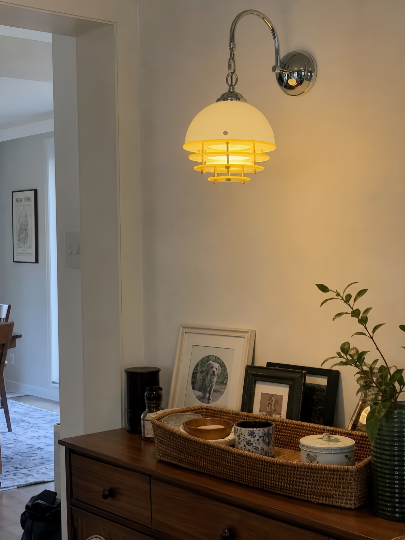 Afterglow Sunset lamp in a warm home setting