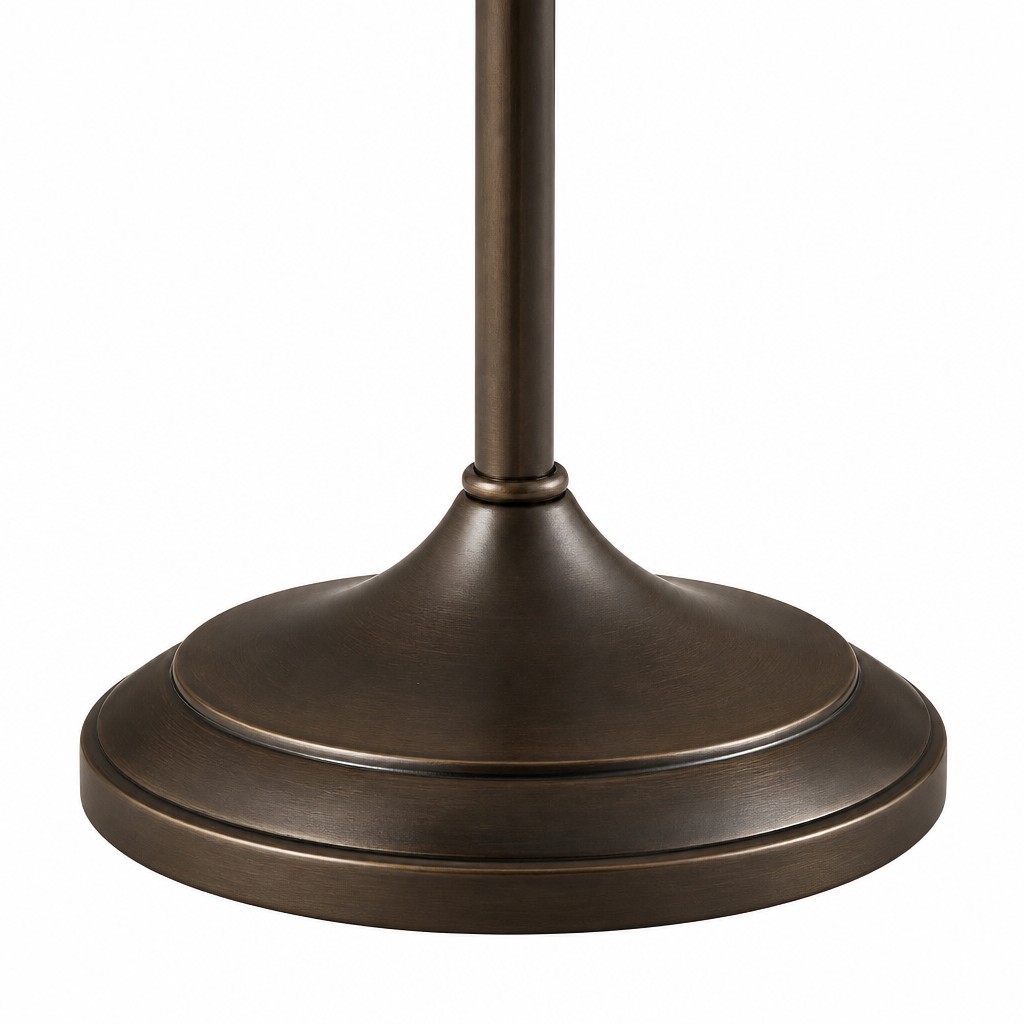 Detail of the vintage floor lamp metal base