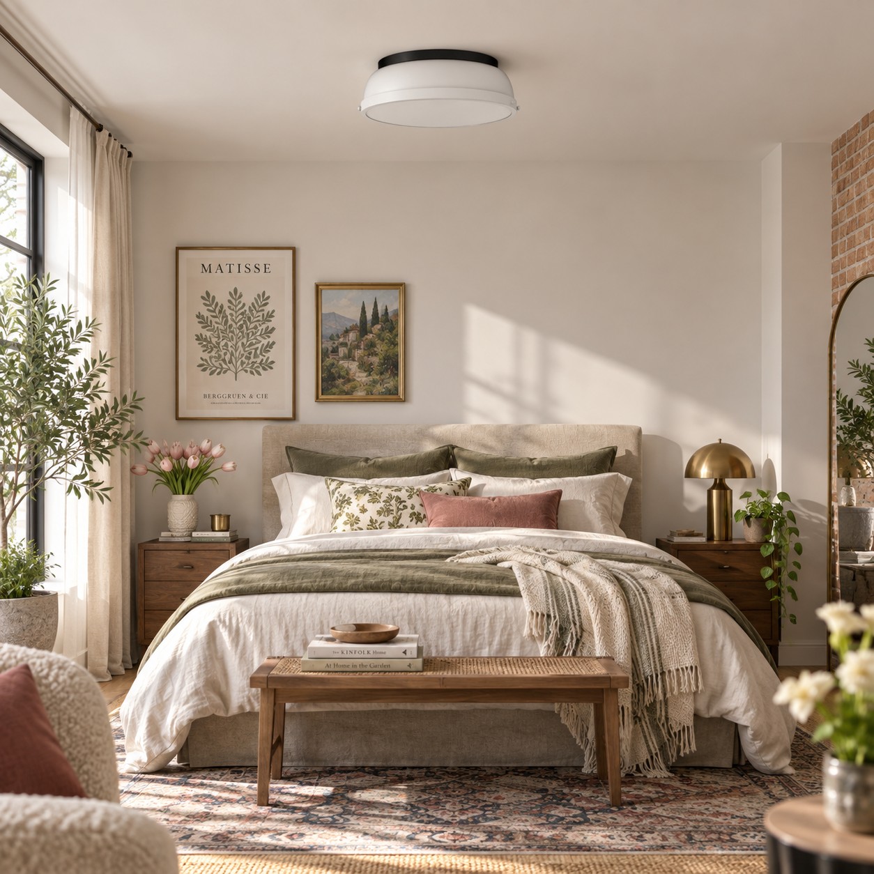Frosted Diffuser — Textured Dome Ceiling Light — A natural perspective