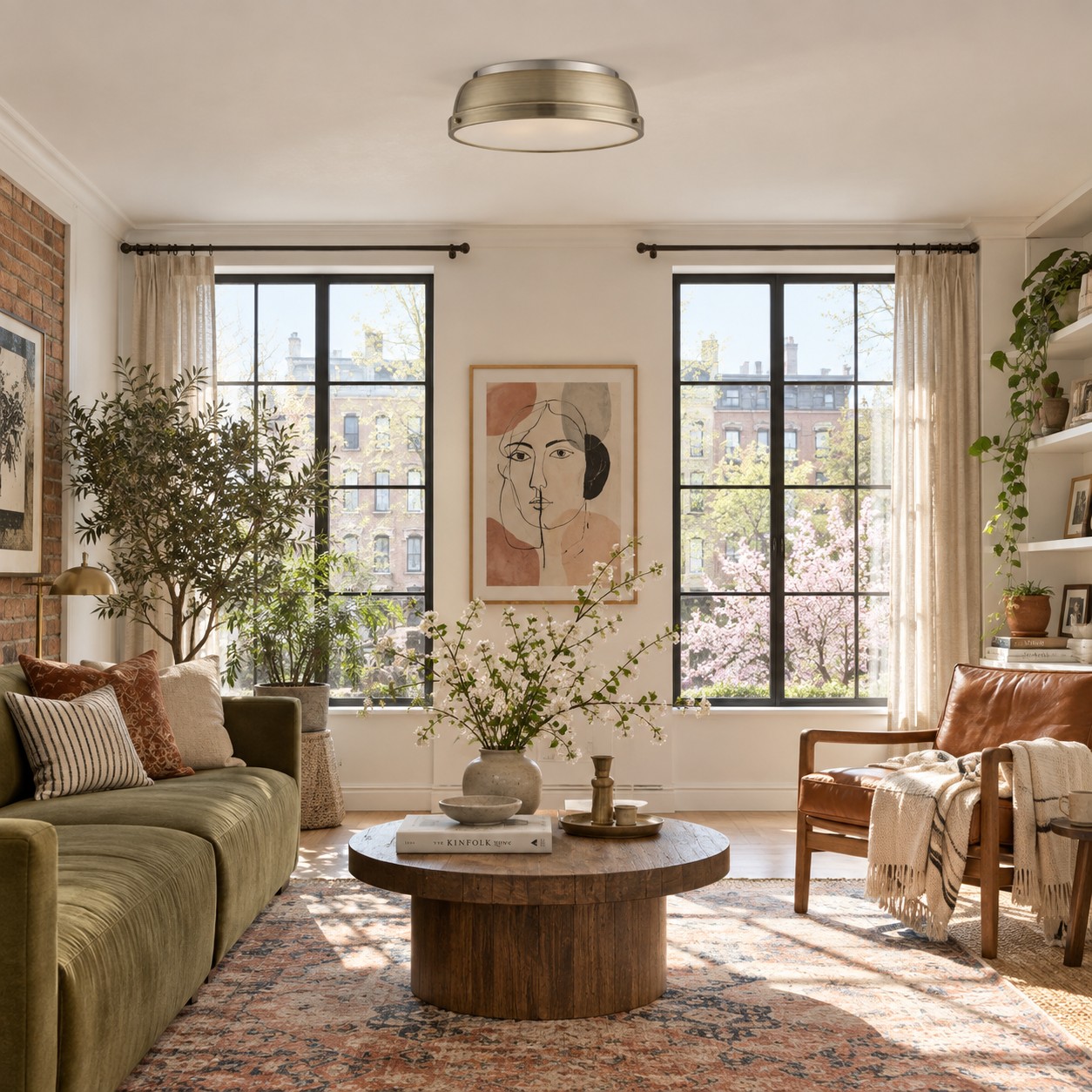 Frosted Diffuser — Textured Dome Ceiling Light — A natural perspective