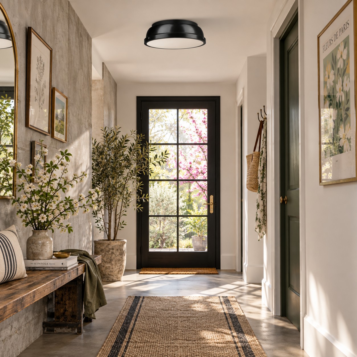 Frosted Diffuser — Textured Dome Ceiling Light — A natural perspective
