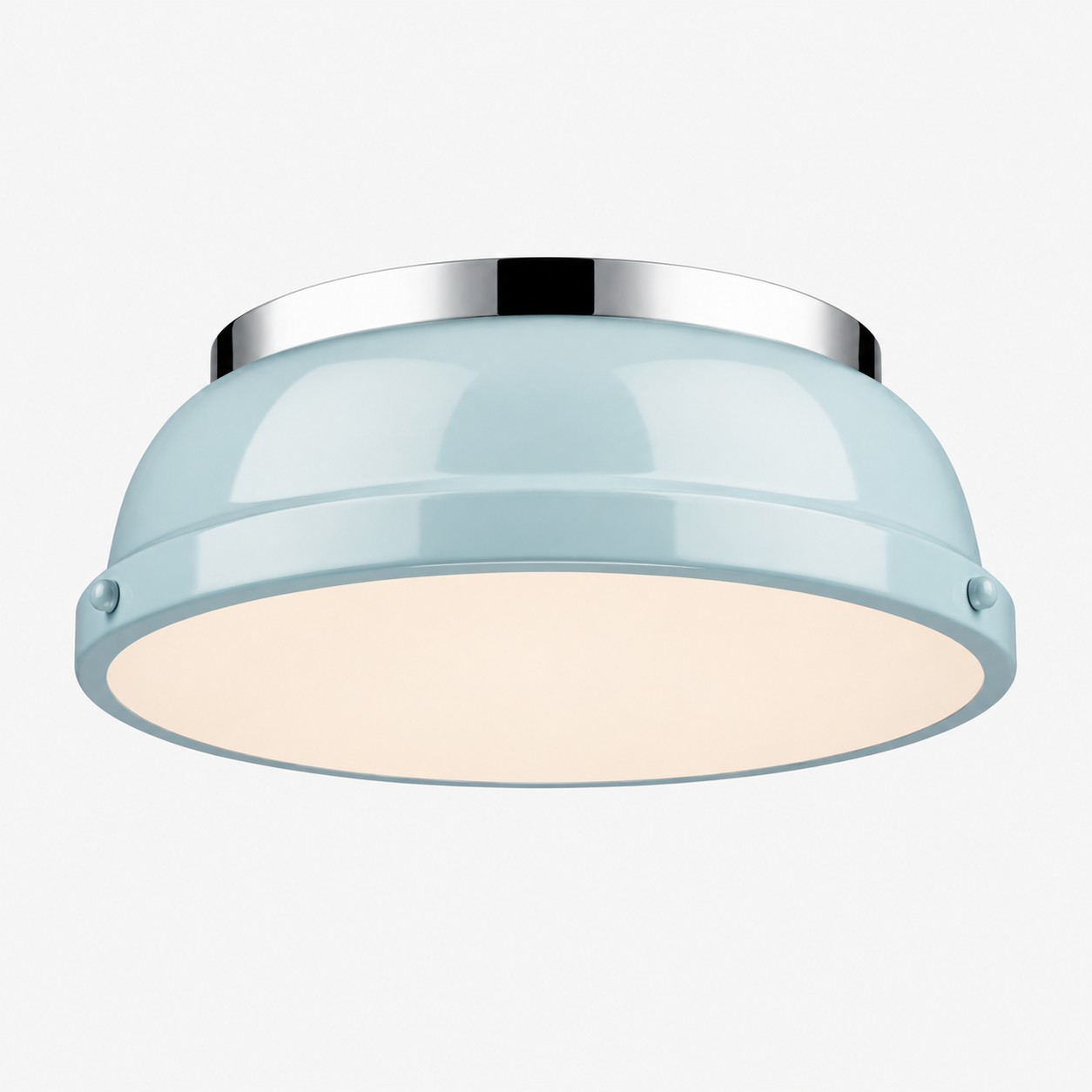 Frosted Diffuser — Textured Dome Ceiling Light — A natural perspective