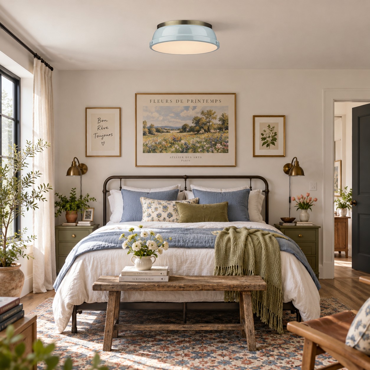 Frosted Diffuser — Textured Dome Ceiling Light — A natural perspective