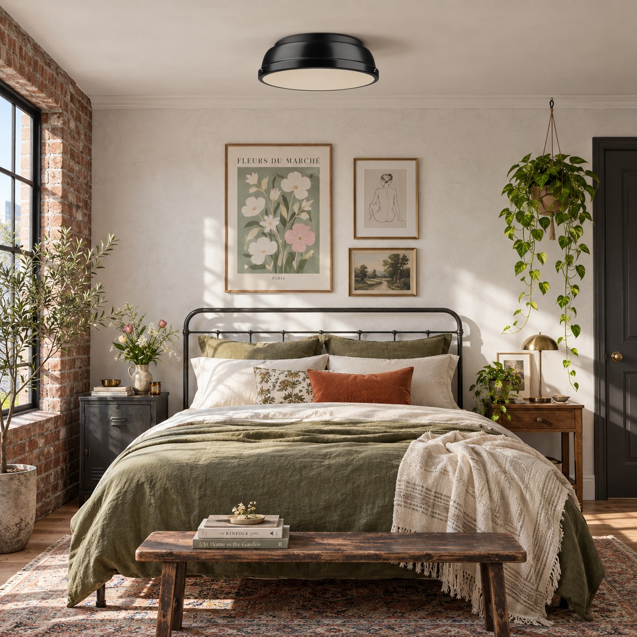 Frosted Diffuser — Textured Dome Ceiling Light — A natural perspective