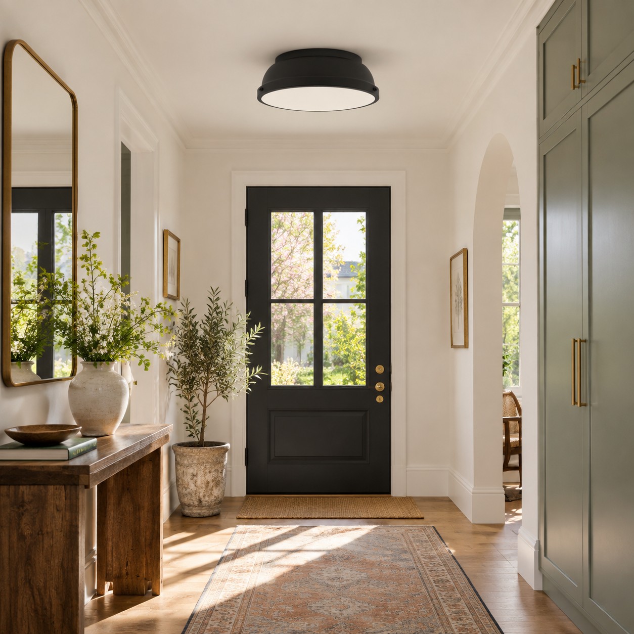 Frosted Diffuser — Textured Dome Ceiling Light — A natural perspective