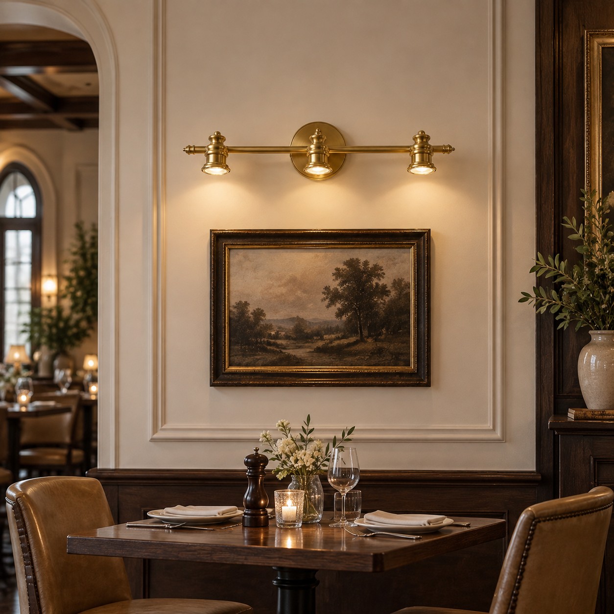 Aurelia Adjustable Natural Brass Wall Light | Sculpted Heads — A natural perspective