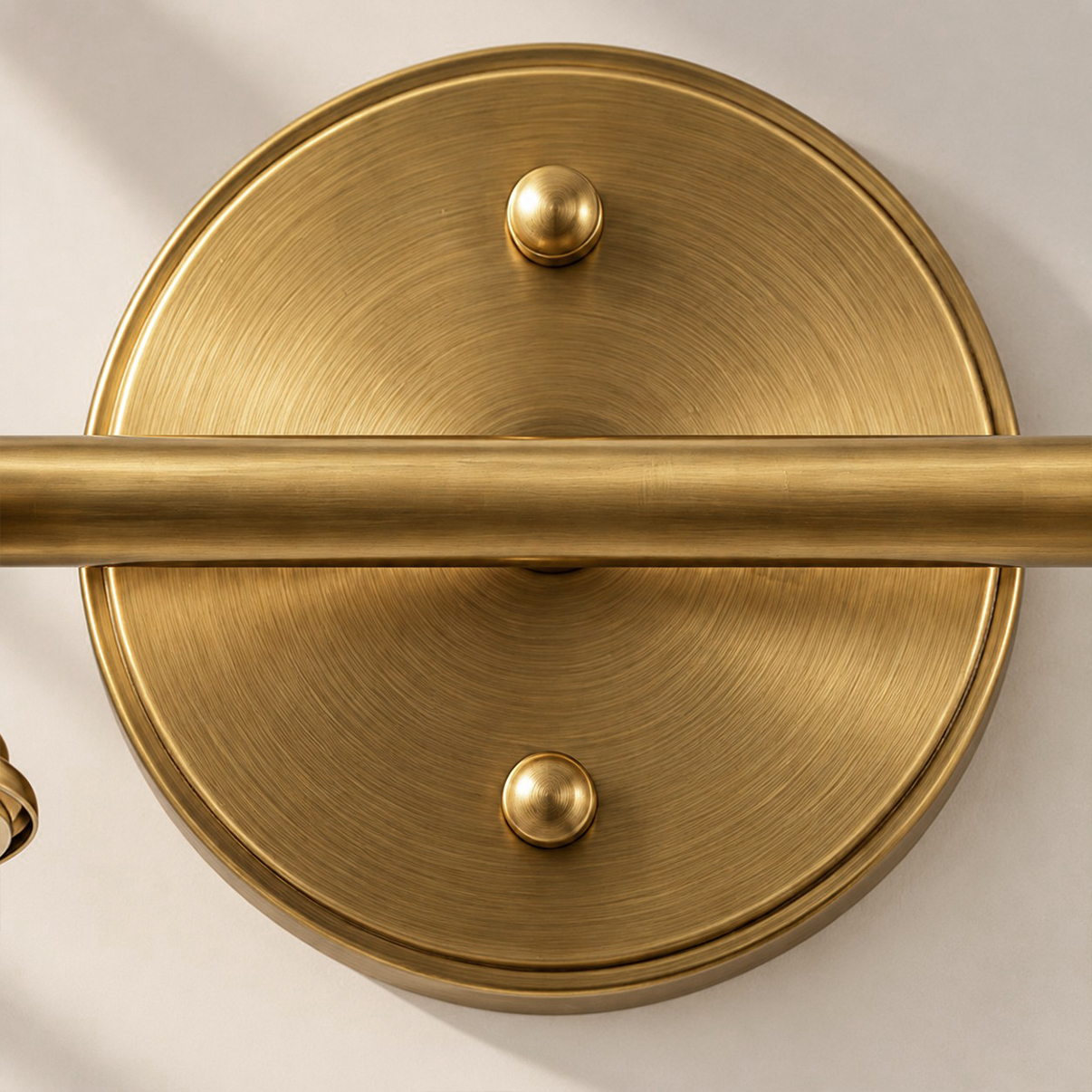 Aurelia Adjustable Natural Brass Wall Light | Sculpted Heads — A natural perspective