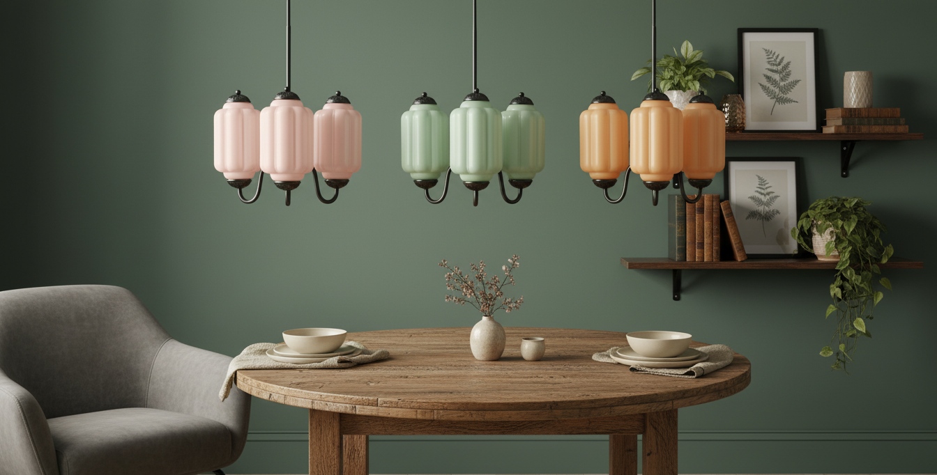 Eloise branching chandelier in a dining scene