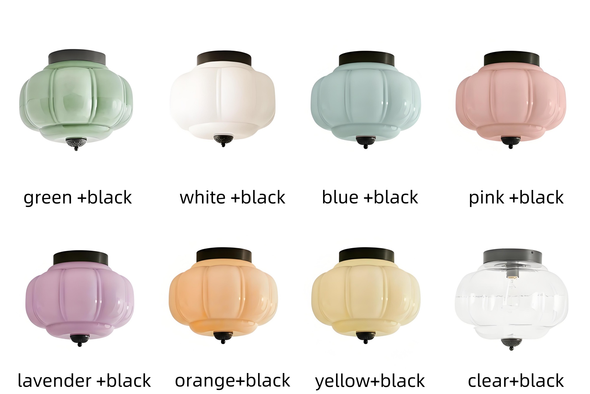 Black finish colour options