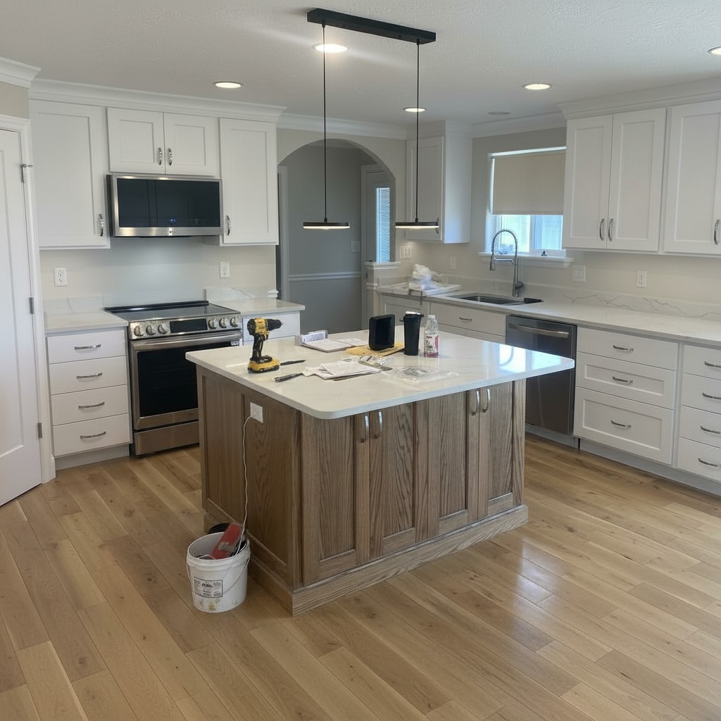 Customer kitchen with Feranox pendant