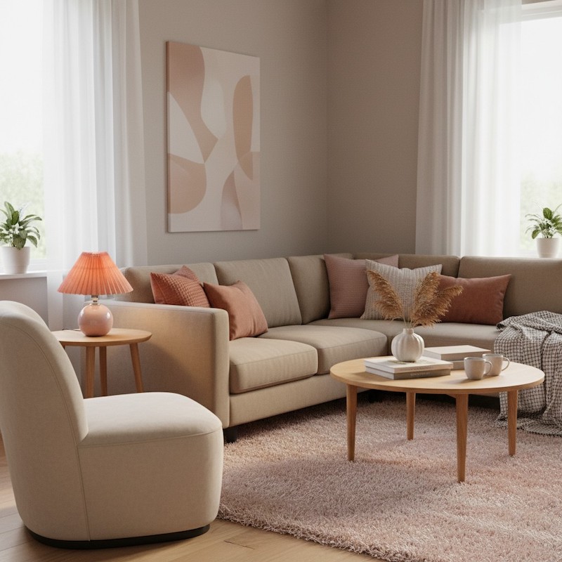 Lunara lamp in a home office