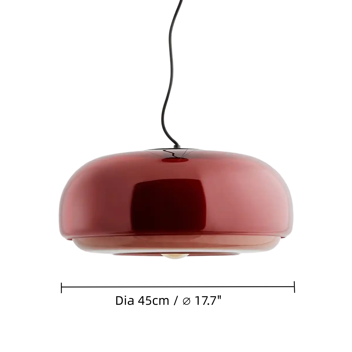 Large Clinco pendant size diagram