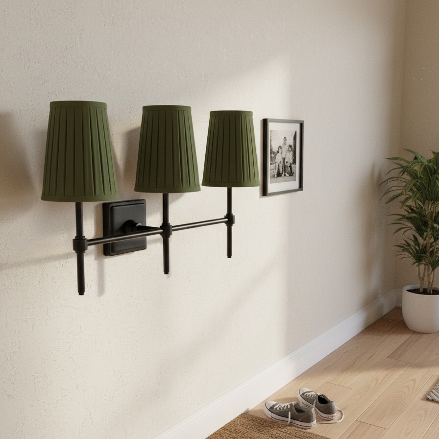 Derlina three head wall sconce customer scene
