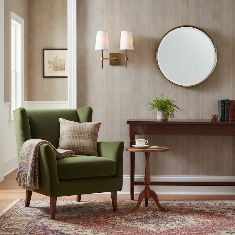 Derlina double wall light with mirror