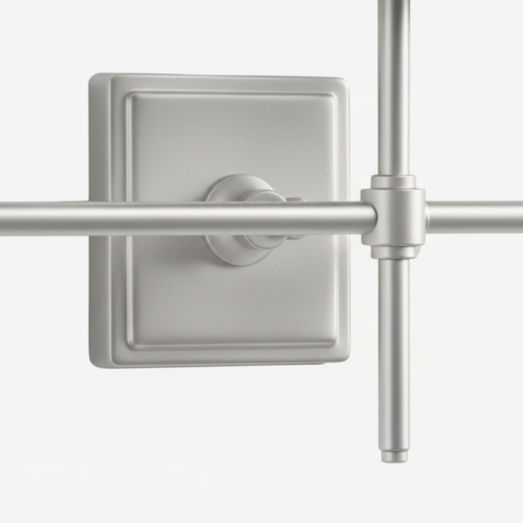 Chrome wall plate detail