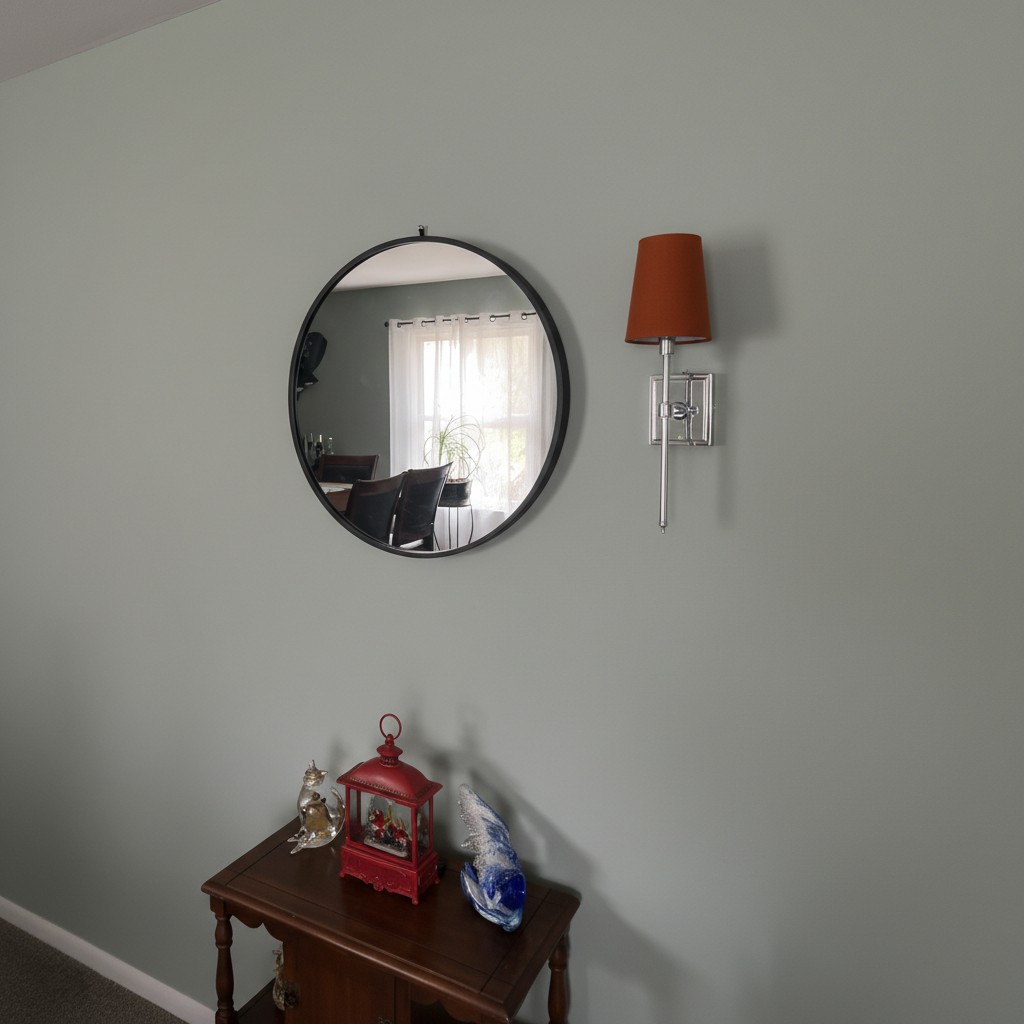 Derlina red shade wall sconce customer scene