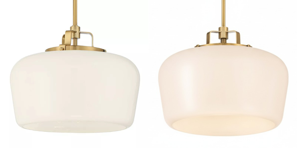 Switch light comparison for the Lirra pendant light