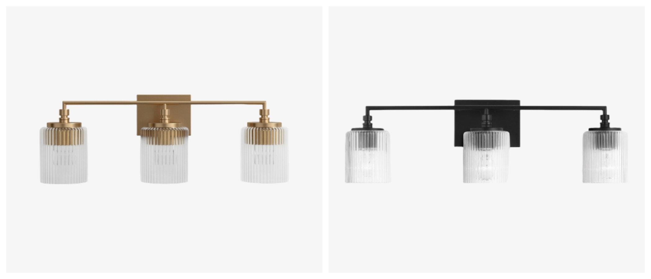 Lirra vanity light finish comparison