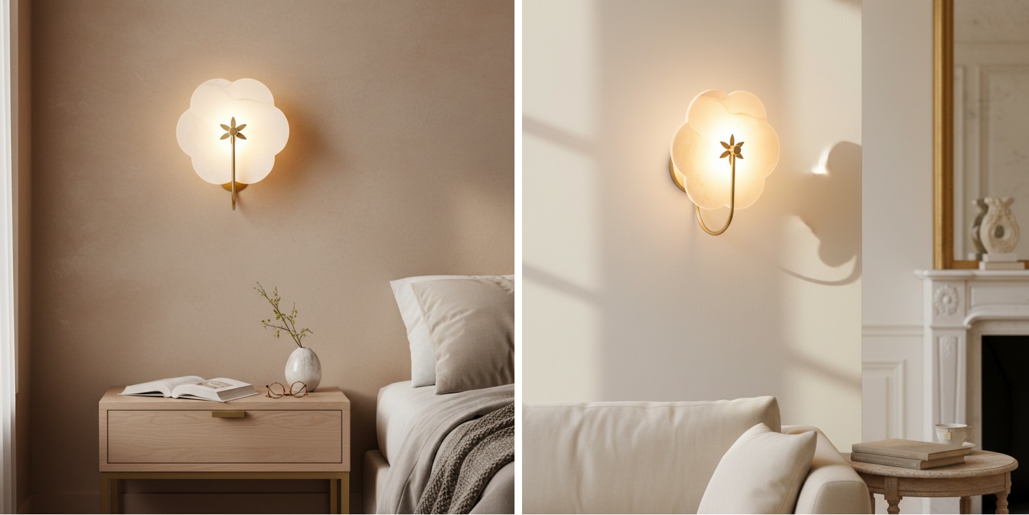 Albi Alabaster Wall Lamp match display