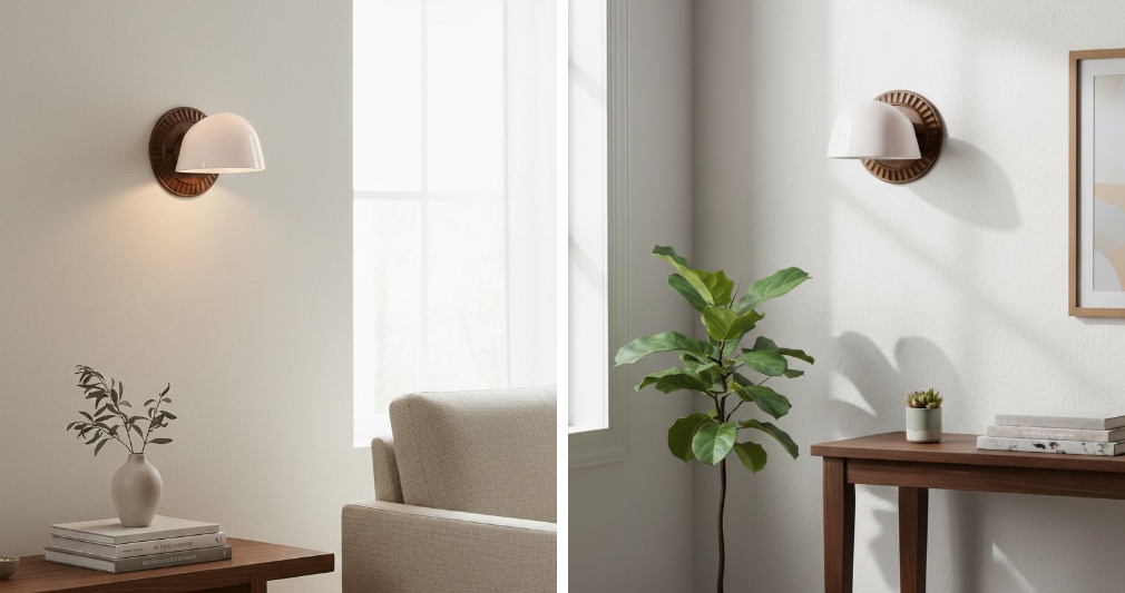 Fiesta wall sconce light comparison scene