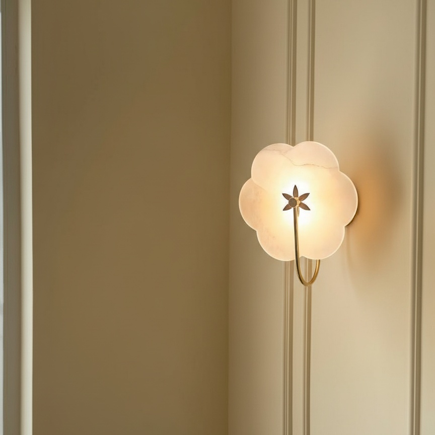 Customer wall photo with Albi Alabaster Wall Lamp