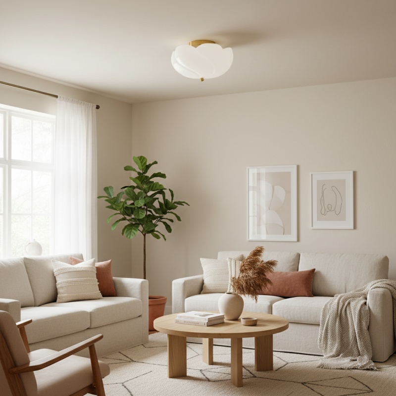 Modo ceiling light in a living room