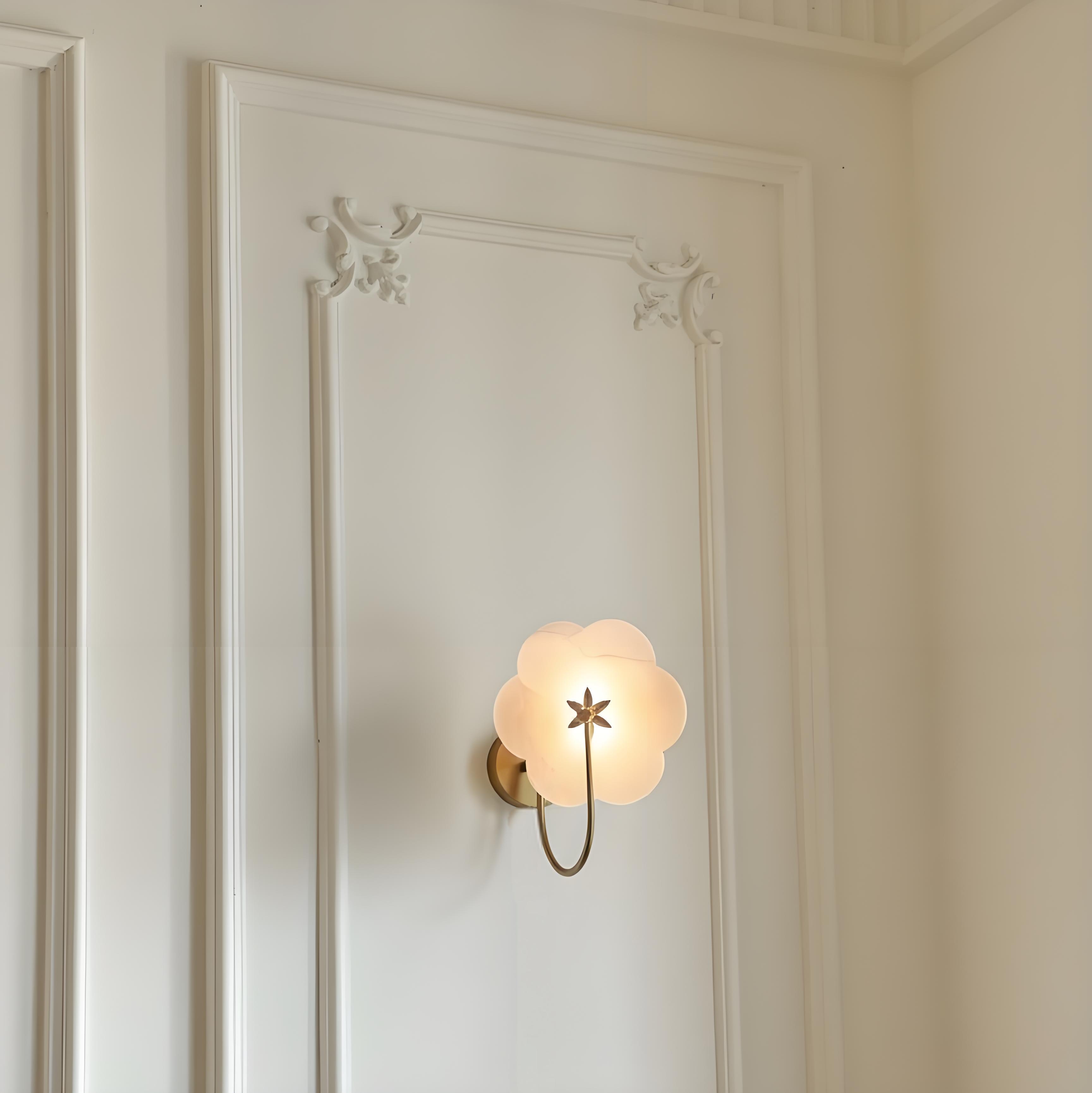 Customer room photo with Albi Alabaster Wall Lamp