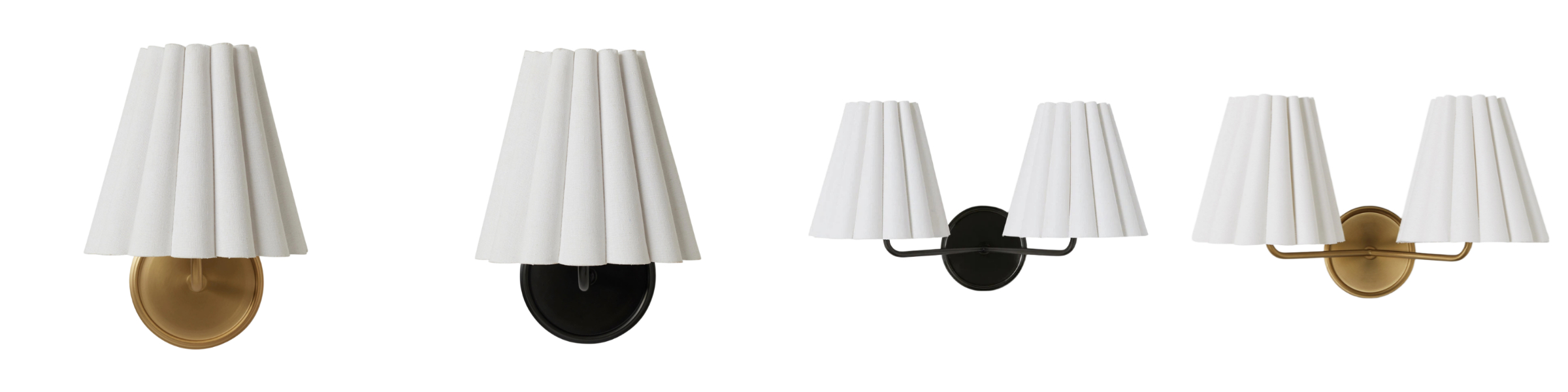 Ruffmeto wall sconce finish and head options