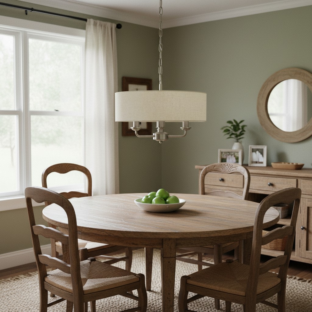 Tela pendant light over a dining table