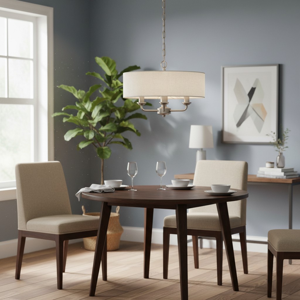 Tela pendant light in a dining room