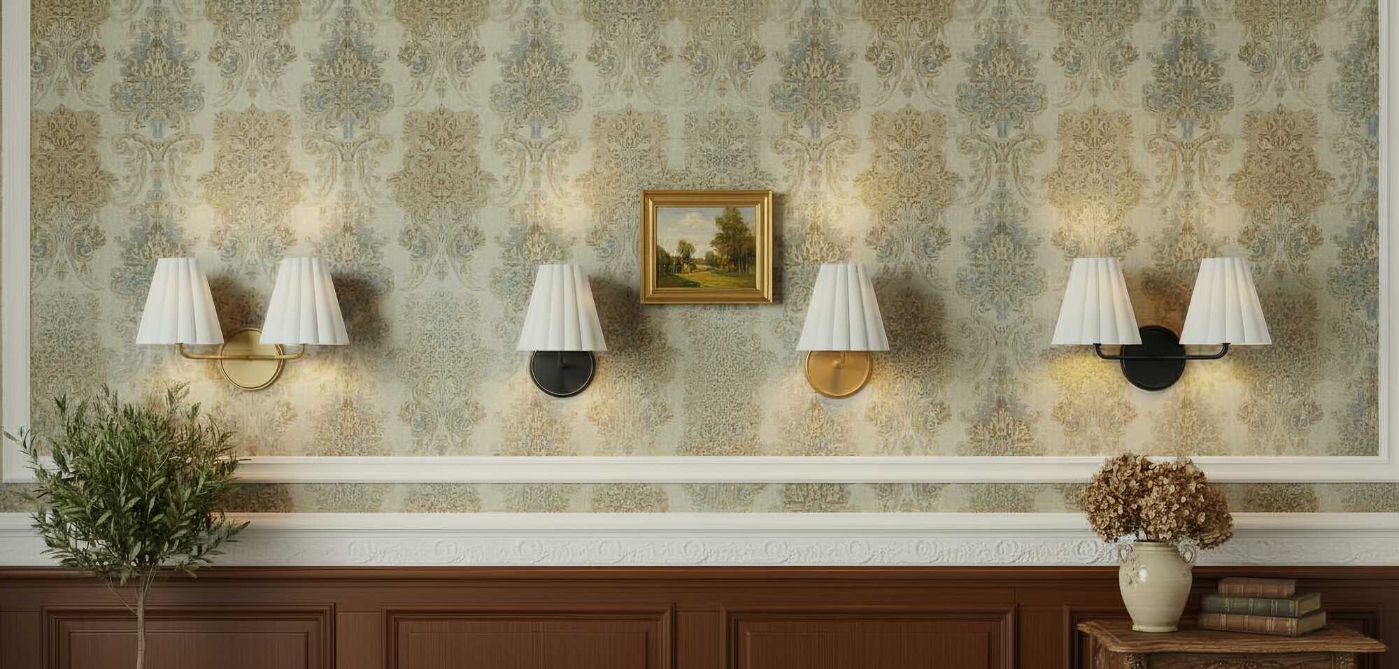 Ruffmeto wall sconce options displayed on a wall