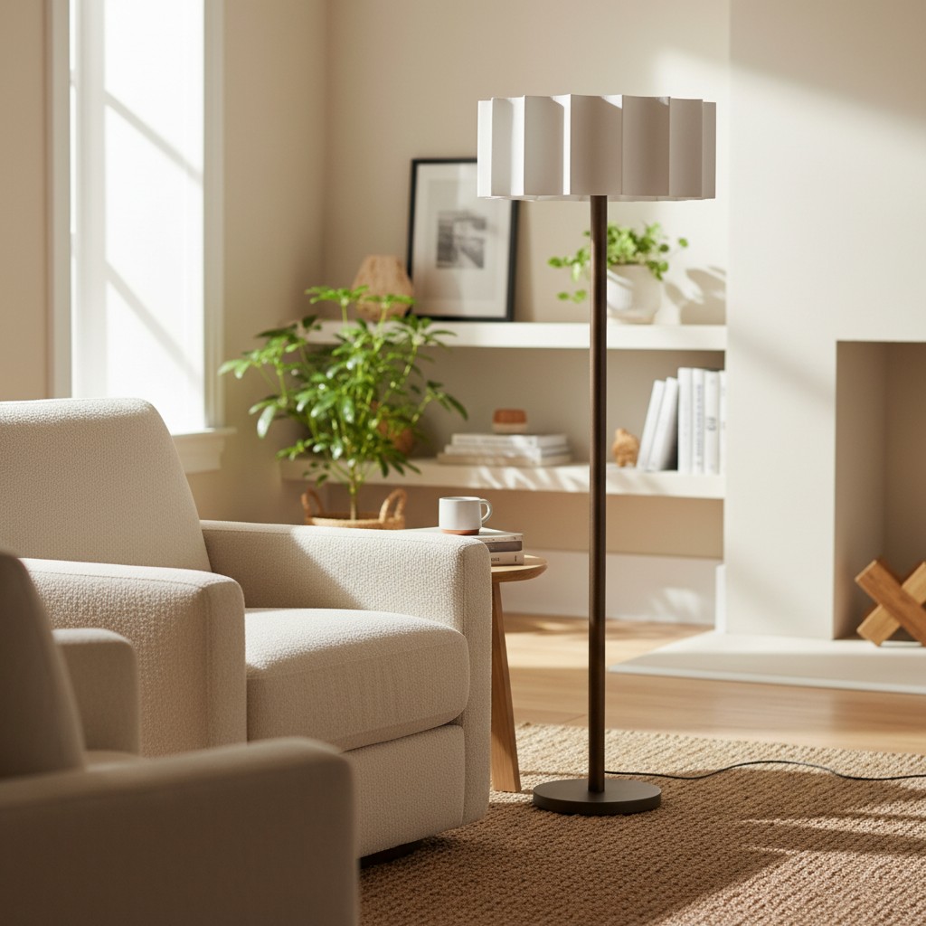 Cavilon floor lamp in a bright living room
