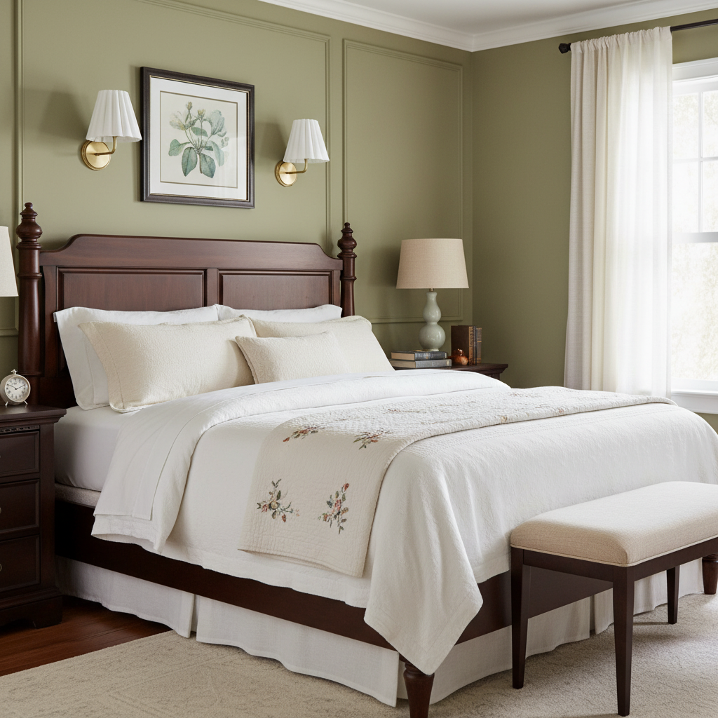 Ruffmeto wall sconces beside a bed