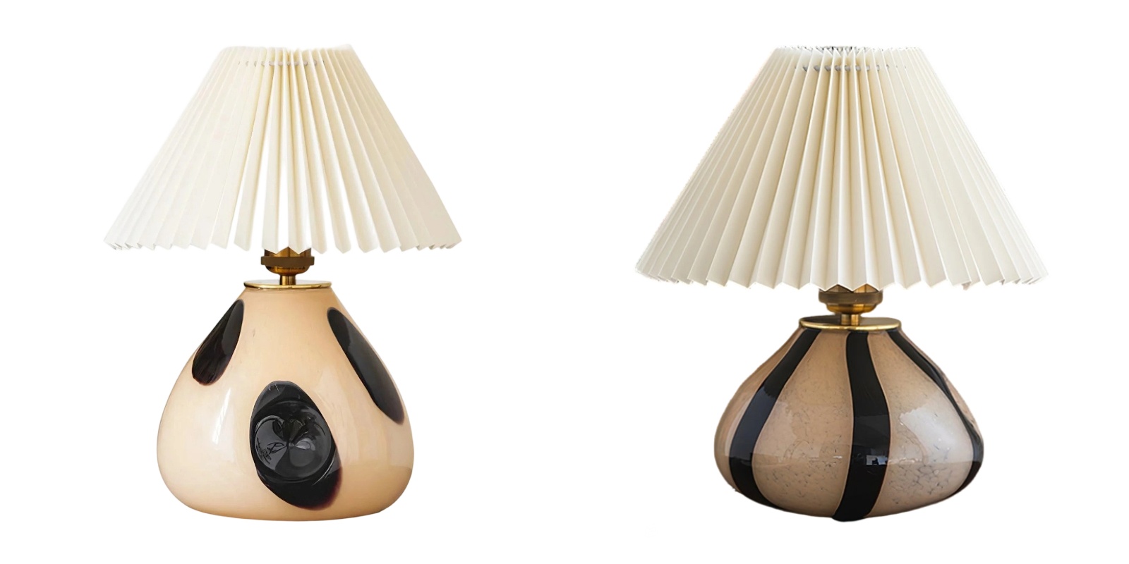 Undara table lamp style pair on a white background
